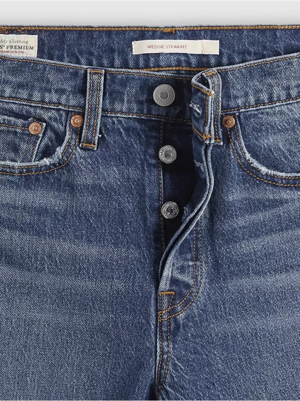 Levi’s Wedgie Straight Medium Wash Jeans - Picture 6 of 10